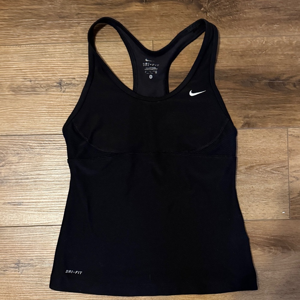 Small Nike Dri-Fit Black Racerback Tank Top